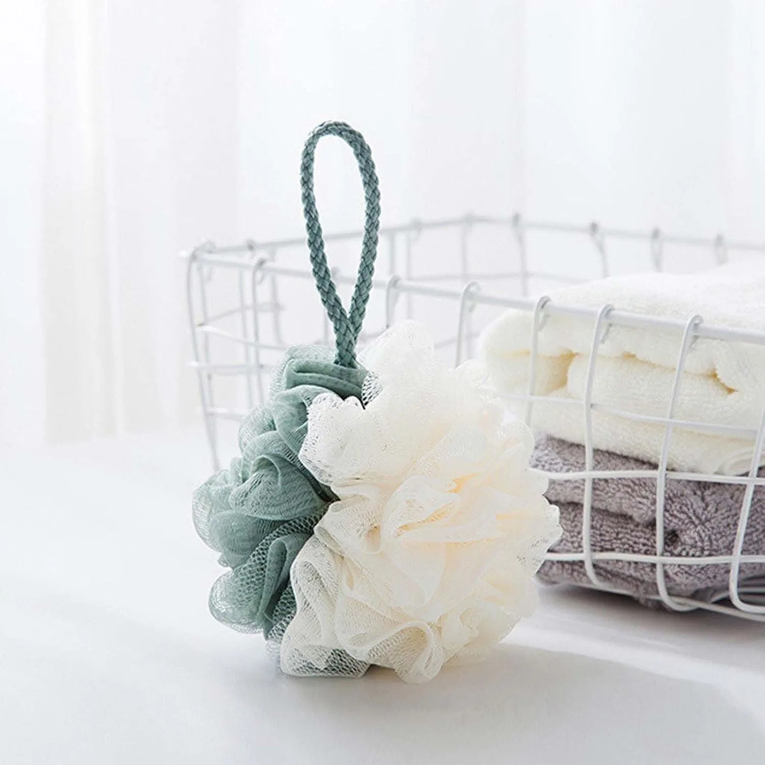Большие мочалки-губки Loofah для душа, 4 шт. Generisch, A 4Pcs — фото 4