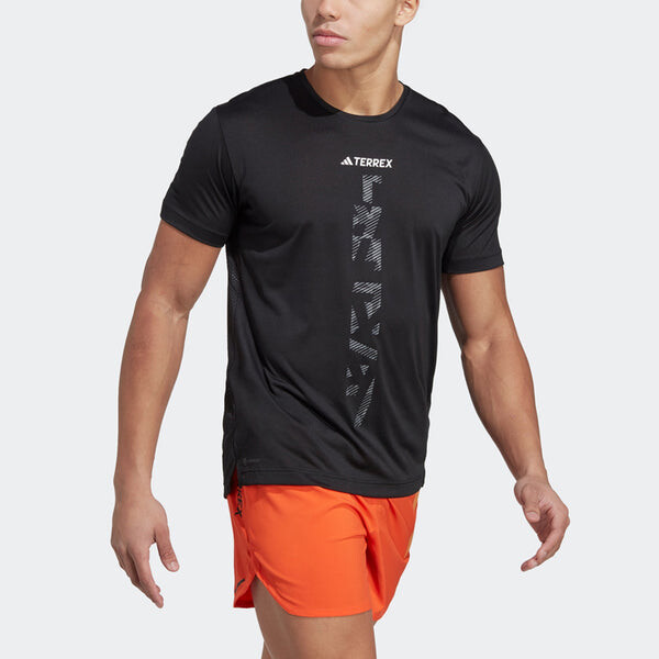 Футболка terrex agravic trail running tee Adidas, черный — фото 4