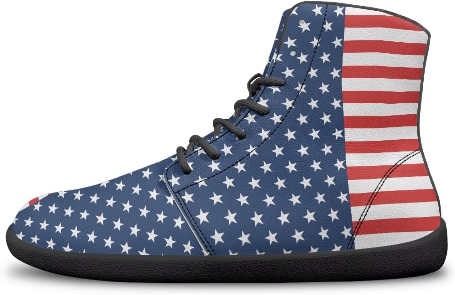 

Женские и мужские беговые кроссовки высокие кожаные Hellhero, American Flag