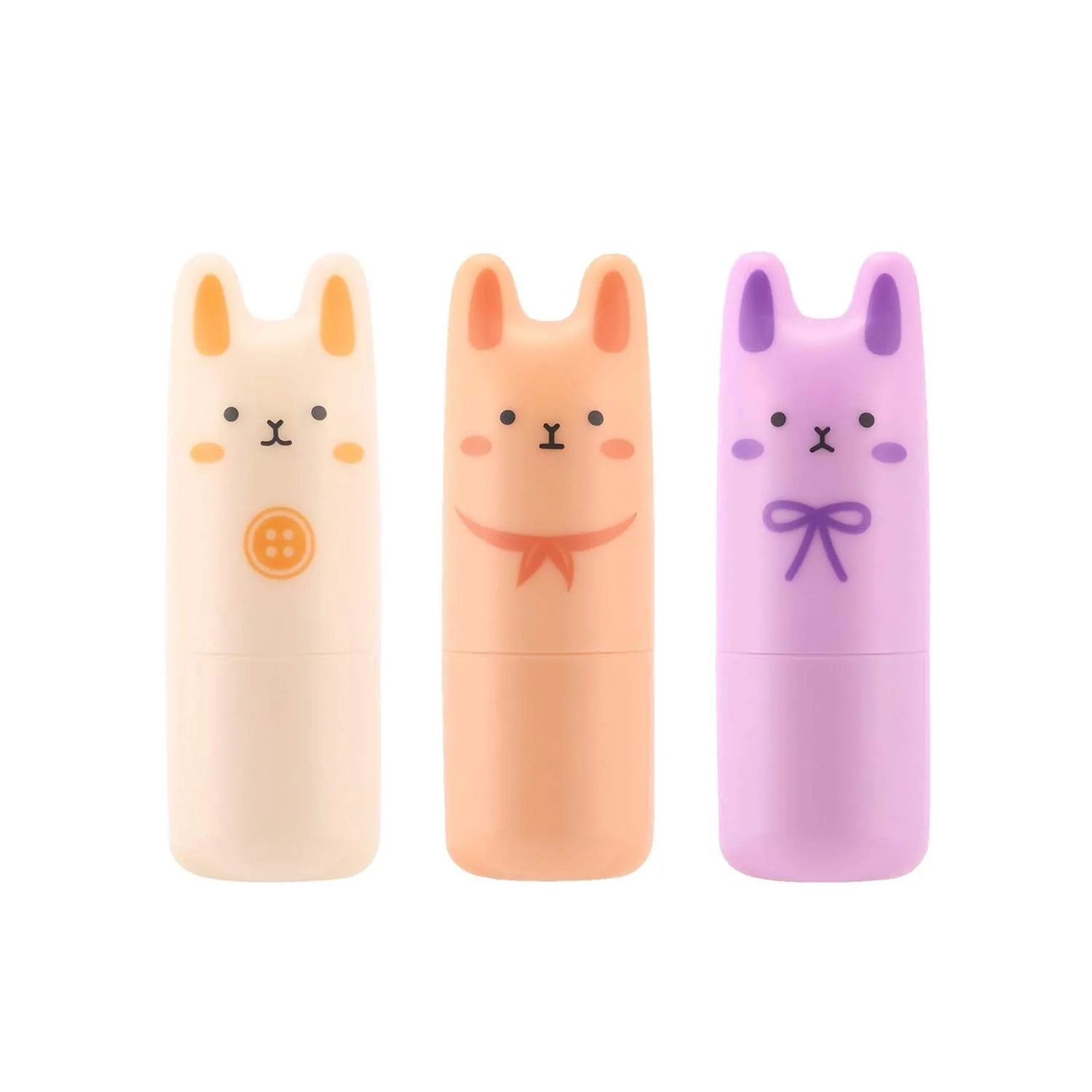 Блеск для губ TONYMOLY Petit Bunny, набор из 6 шт., с витамином Е, увлажняющий, розовый — фото 3