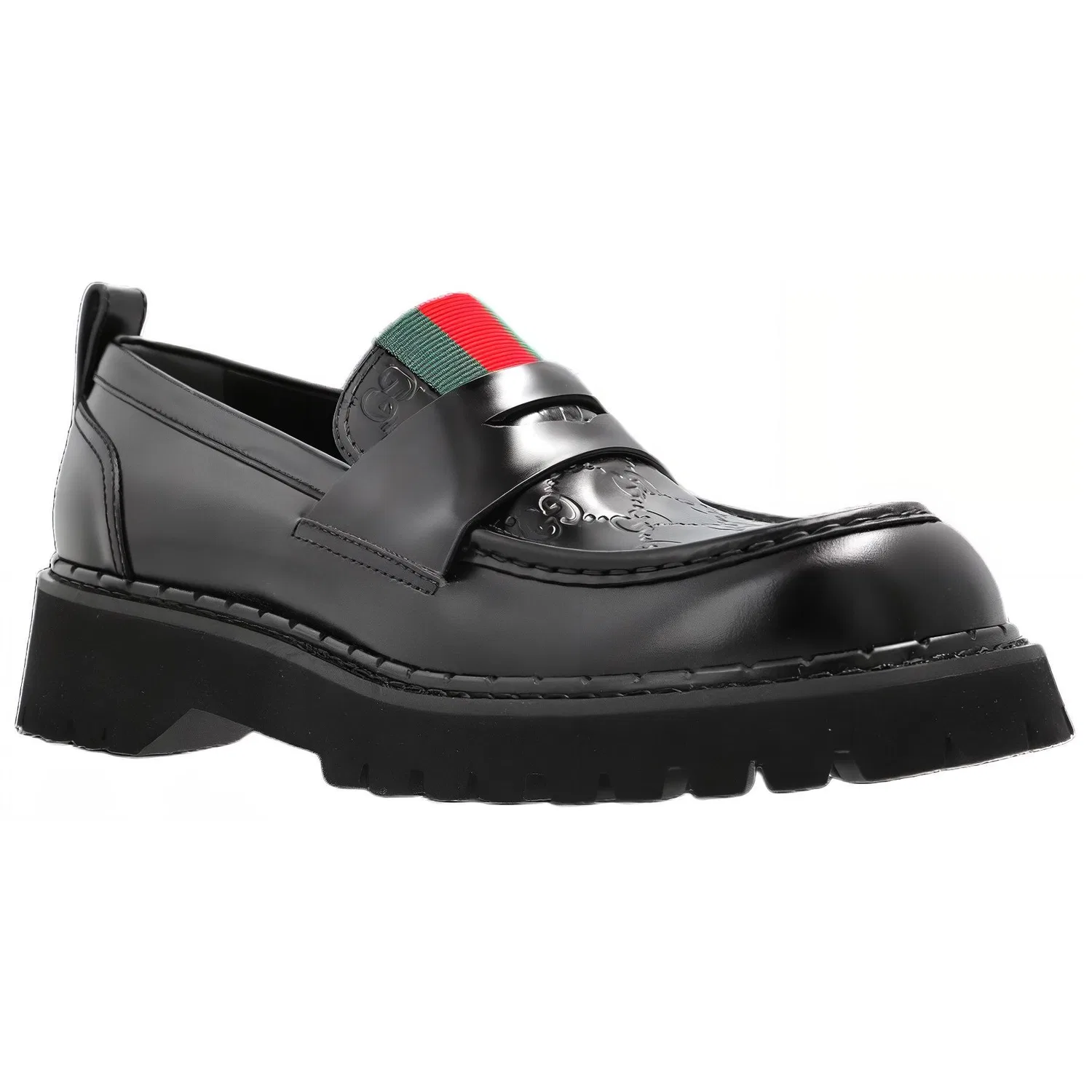 Лоферы кожаные GUCCI Original Shoe Box Included черный — фото 4