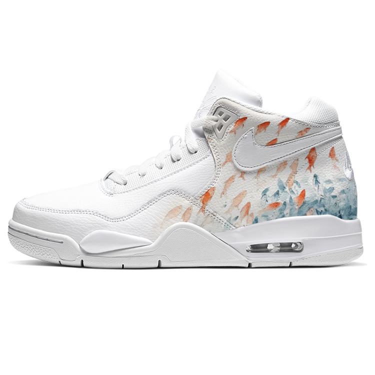 

Nike Баскетбольные кроссовки Flight Legacy Vintage, мужские, средний размер, размер L, синие/белые