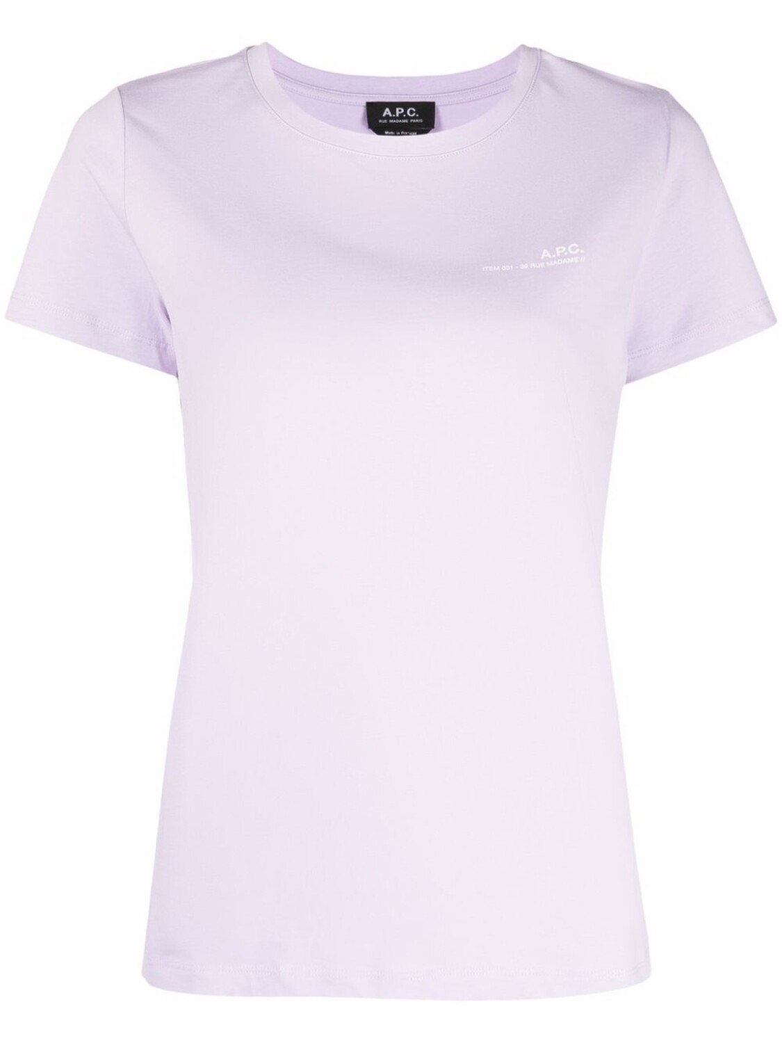 

A.P.C. футболка с логотипом, фиолетовый