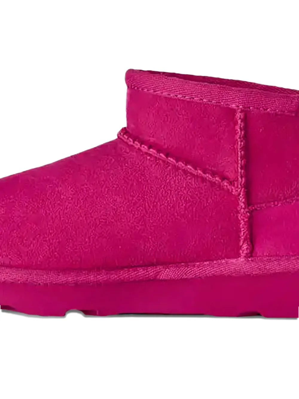 Классические укороченные замшевые ботинки Ugg Kids, розовый — фото 2