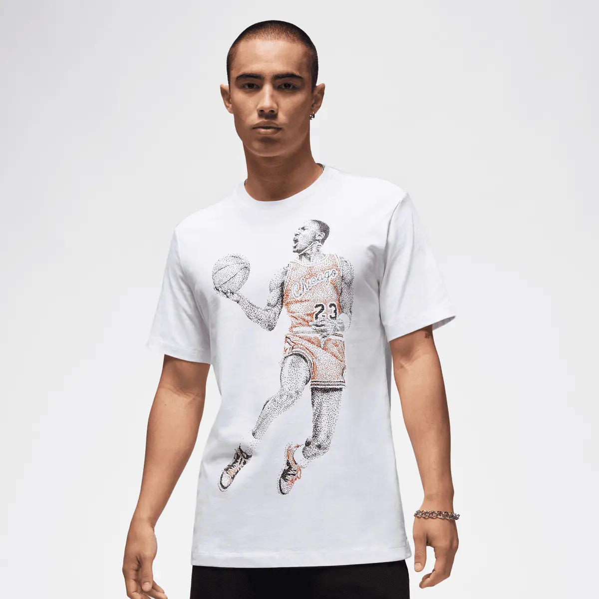 

Футболка Jordan Brand Dot MJ Shortsleeve Crew, белый