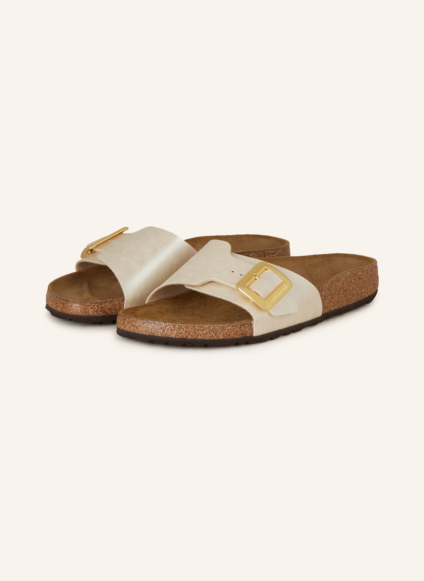 Мюли каталина подушка пряжка Birkenstock, экрю