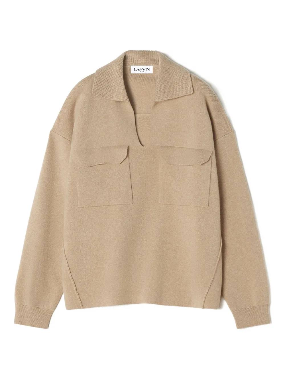 

Толстовка с накладным карманом Lanvin, нейтральный