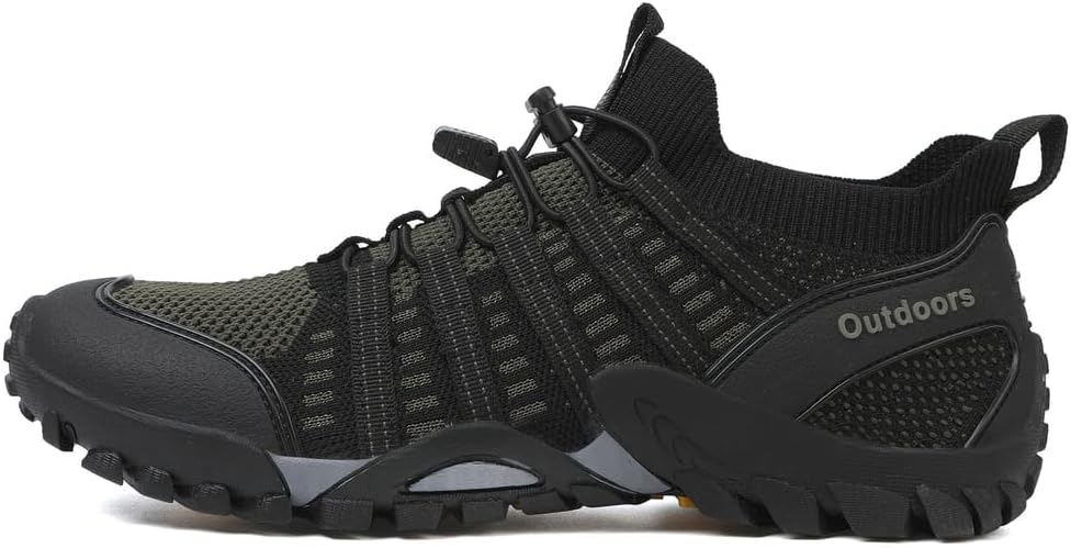 

Мужские быстросохнущие водонепроницаемые сетчатые кроссовки Calceus для активного отдыха, походов и прогулок. Легкие, для активного отдыха на природе, зеленый