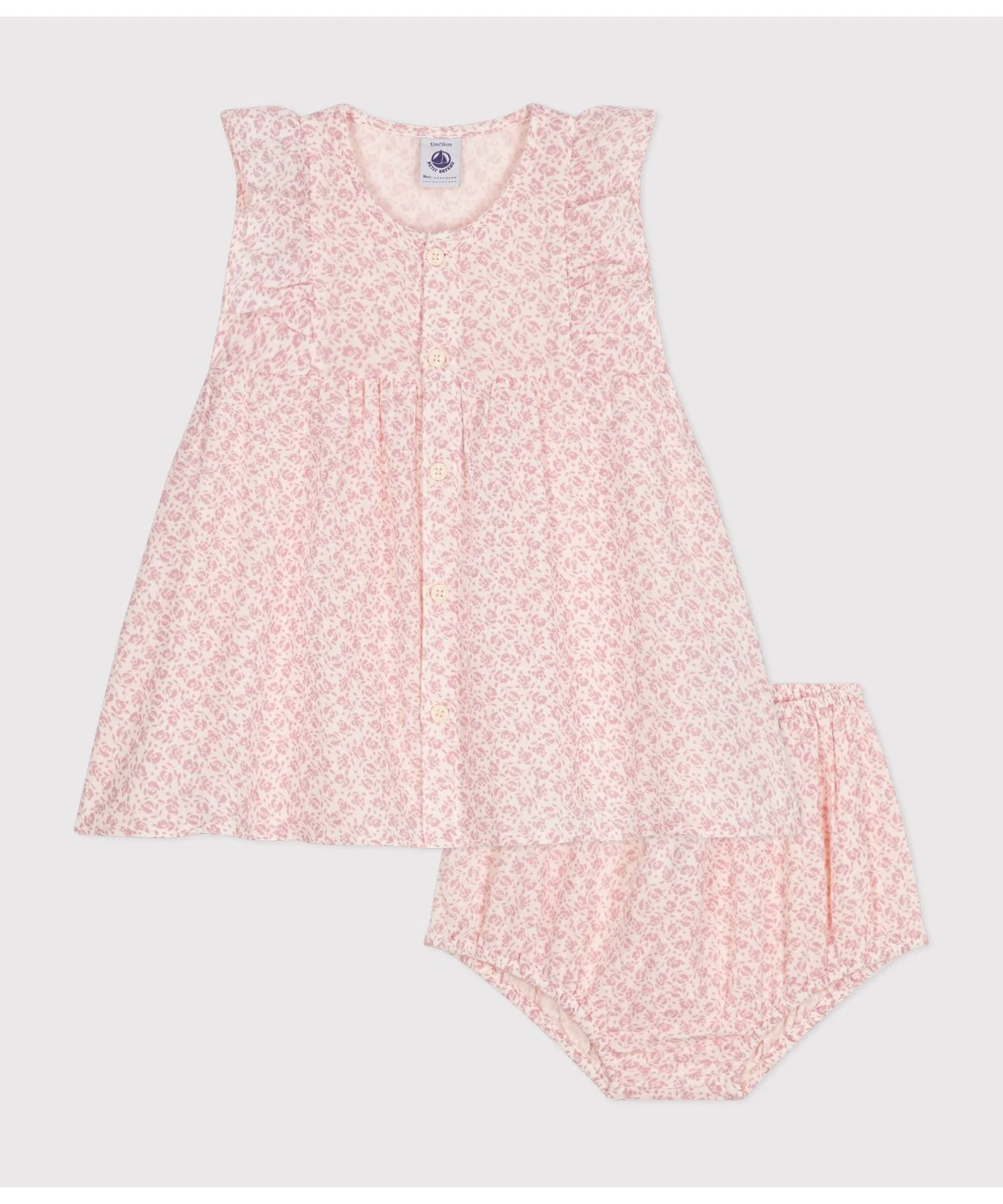 Детский комплект Petit Bateau: платье и трусики — фото 4