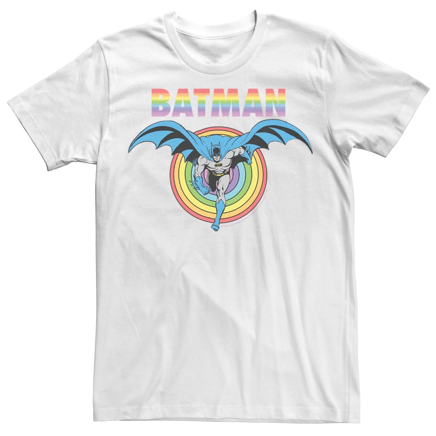 

Футболка для взрослых DC Comics Pride Batman Rainbow Run Licensed Character