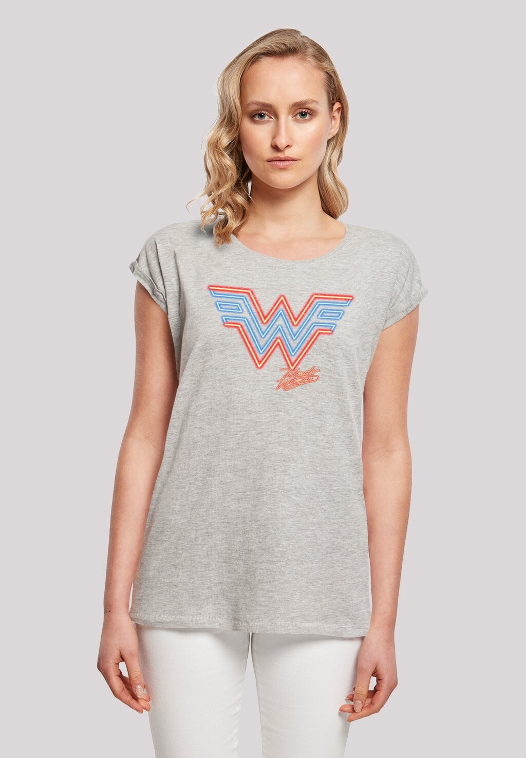 

Футболка с принтом DC COMICS NEON EMBLEM F4NT4STIC, серый