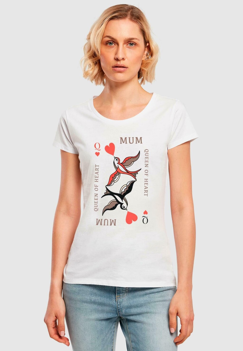 

Футболка с принтом MOTHER'S DAY QUEEN OF HEARTS ABSOLUTE CULT, белый