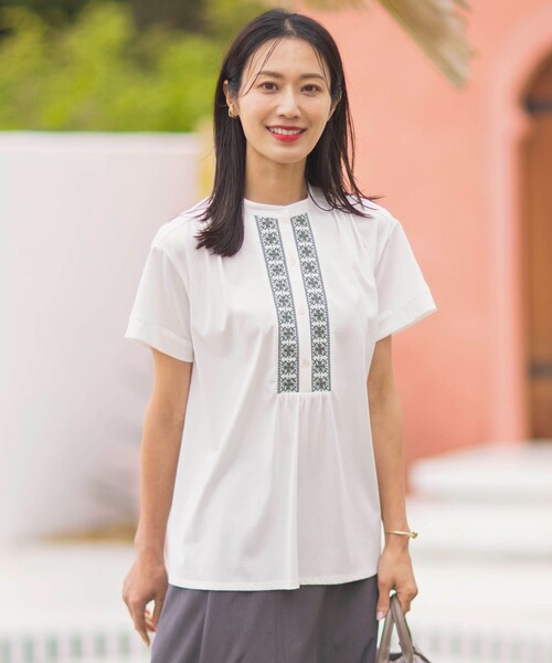 

Футболка трикотажная с вышивкой J.PRESS, белый