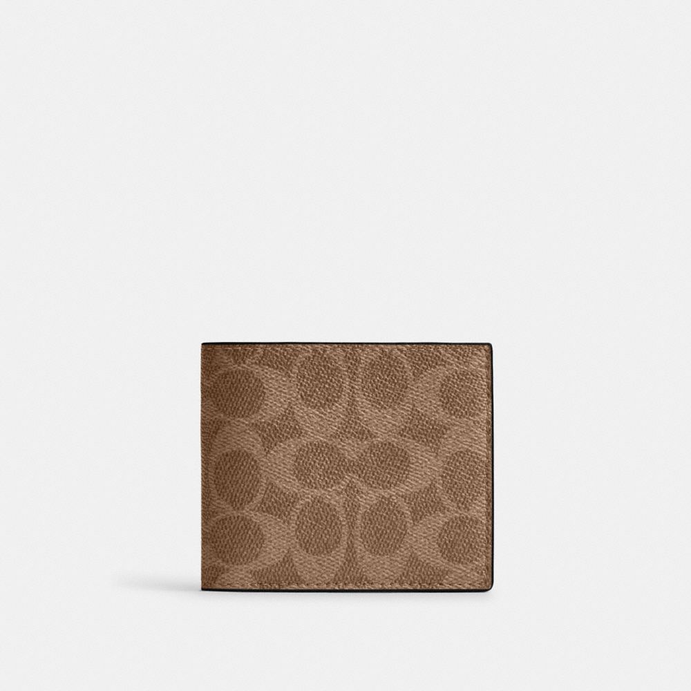 

Кошелек Coach Id Billfold Wallet, цвет Qb/Tan/Black