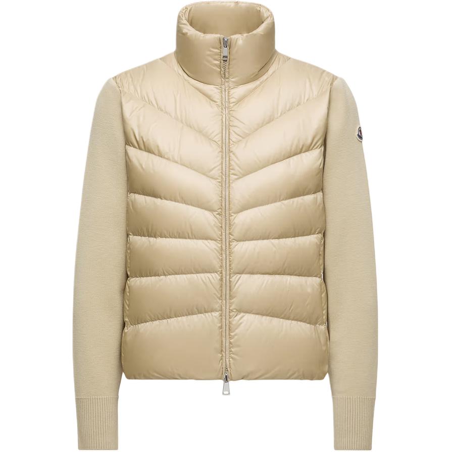 

Moncler Спортивная кофта на молнии с утеплителем, Beige