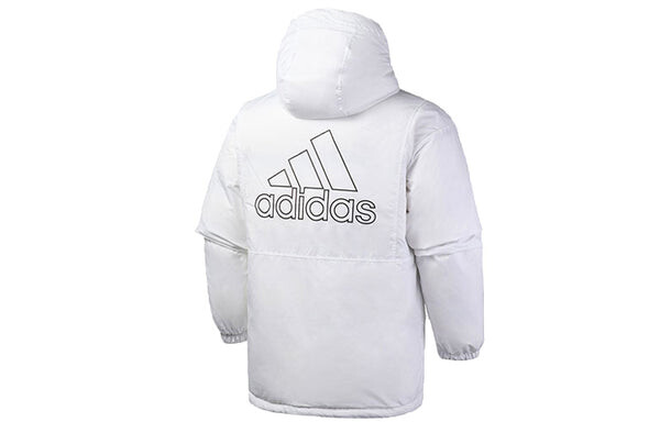 Пуховик adidas Reversible hooded Sports Down Jacket Navy Blue, синий — фото 4