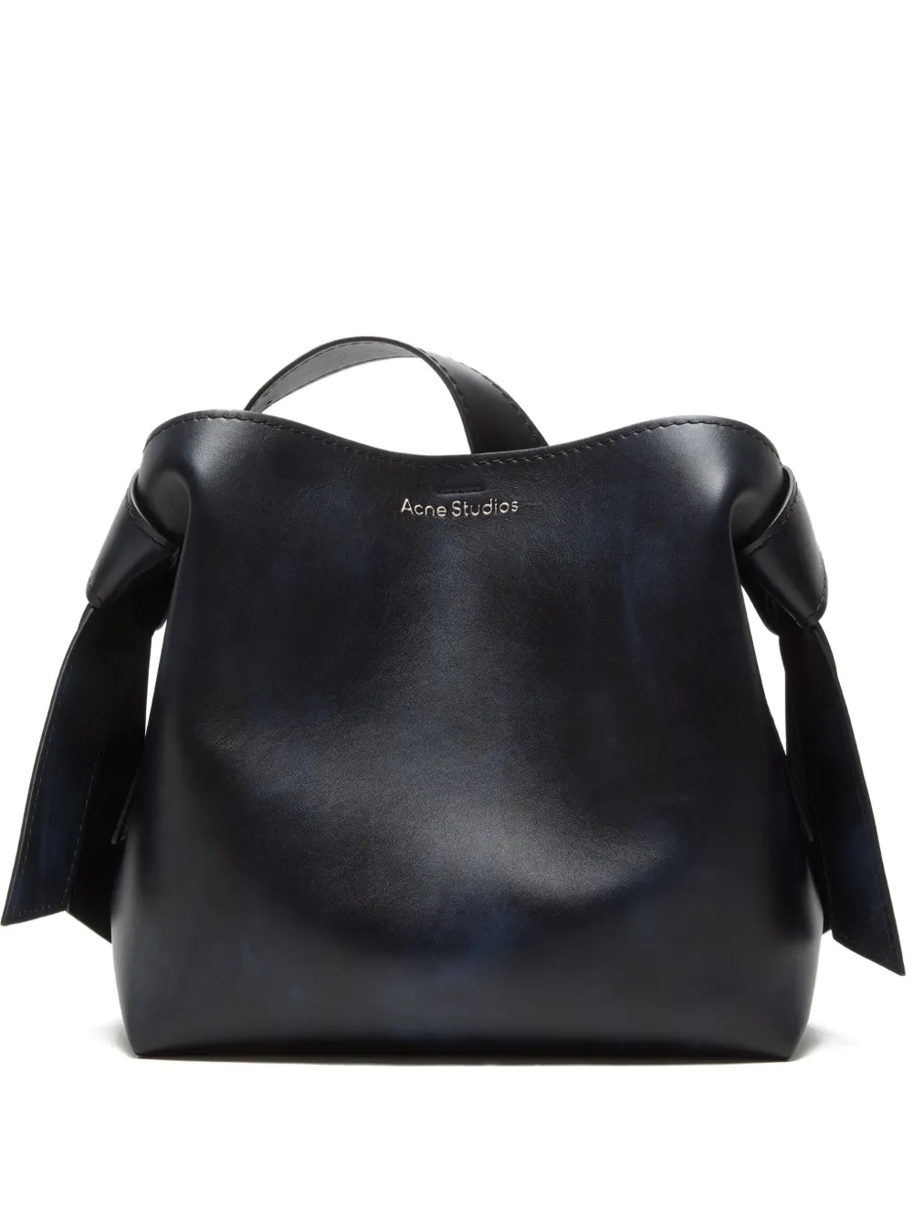 

Кожаная сумка на плечо с узлом Acne Studios, черный