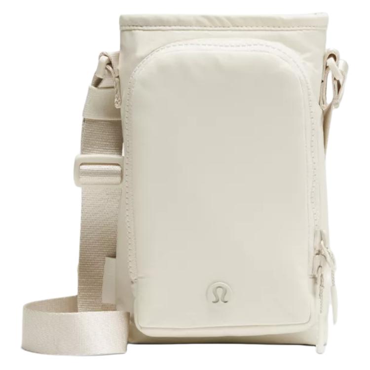 

Lululemon Нейлоновая наплечная сумка через плечо унисекс слоновая кость белый, Ivory White