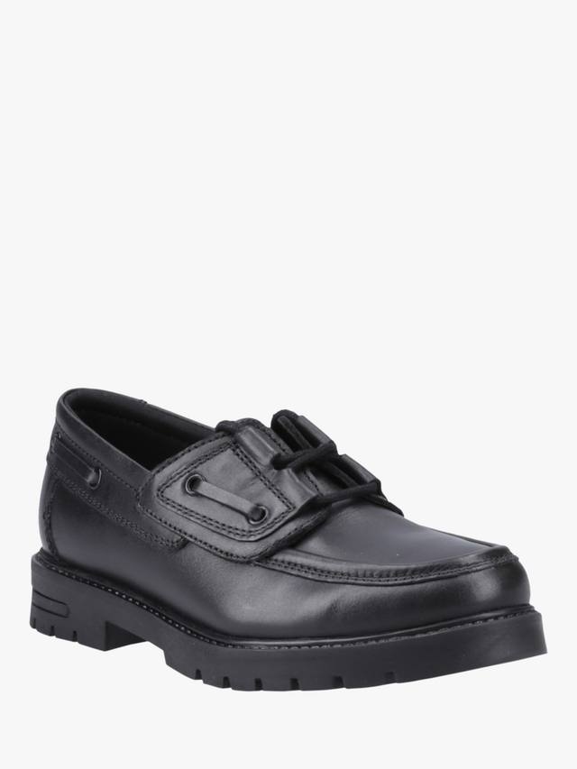 Детские школьные туфли Lucy Junior Custom Fit из кожи Hush Puppies, Black — фото 2
