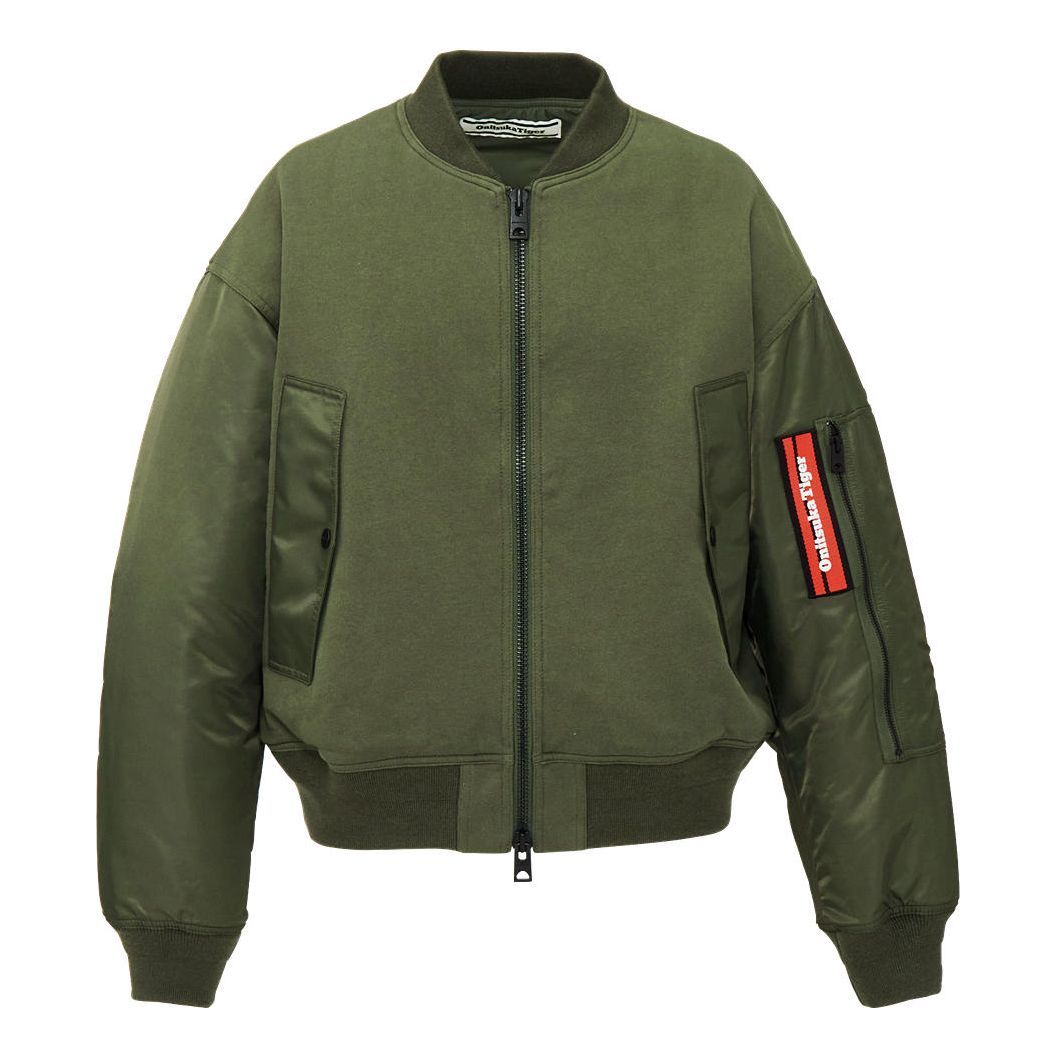 

Стеганая куртка-бомбер Onitsuka Tiger, цвет «зеленый»