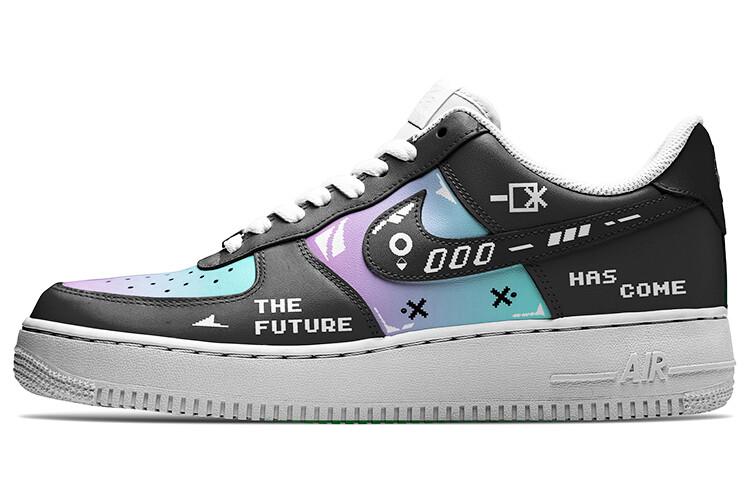 

Кроссовки Nike Air Force 1 Skateboard Shoes Men Low-Top Black Warrior