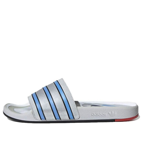 

Тапочки adilette slides premium 'micropacer' Adidas, серый