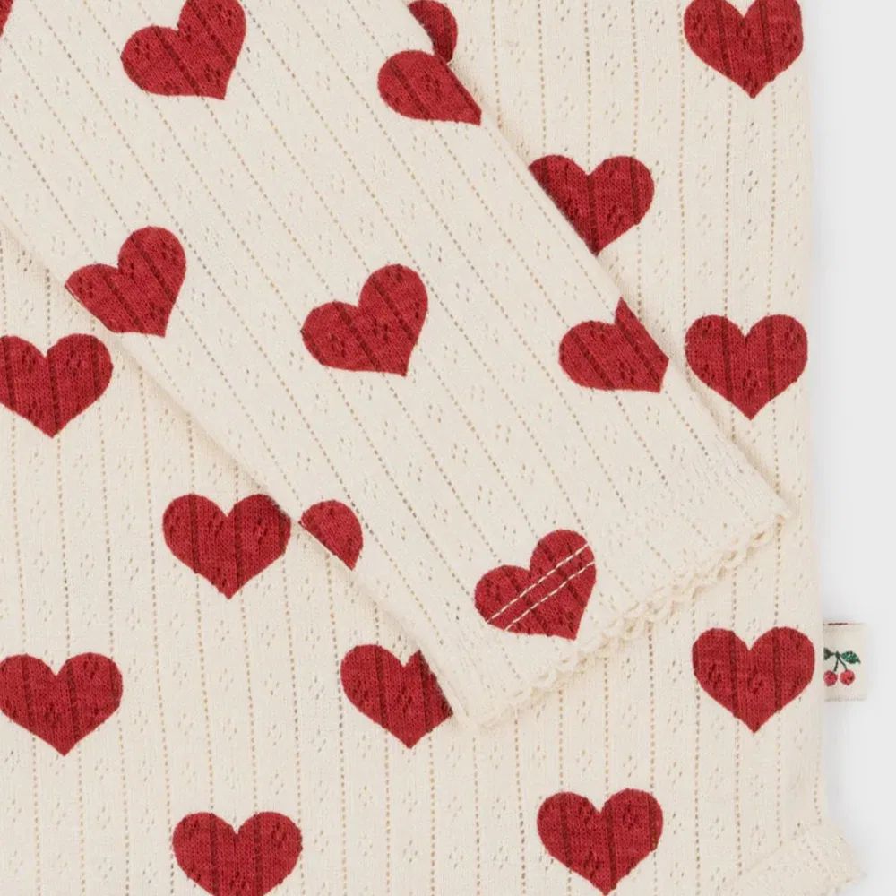 Детский мини-боди из органического хлопка Amour Rouge от Konges Sloejd — фото 4