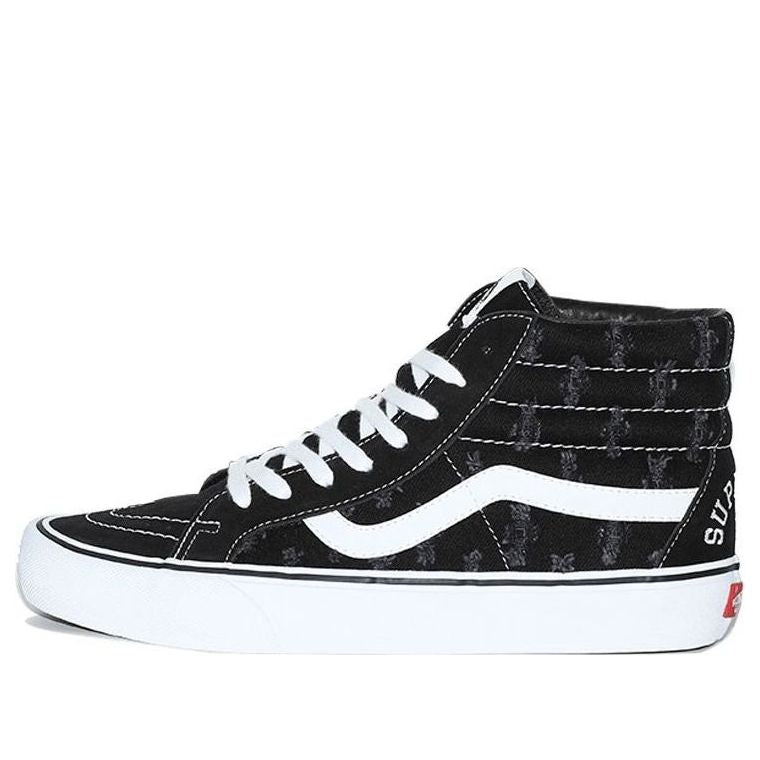 

Кеды Vans Supreme x SK8-HI 'Black Hole Punch Denim', черный