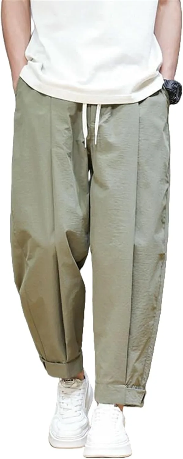 

Мужские весенне-летние японско-китайские свободные харем-штаны YEBAITOU