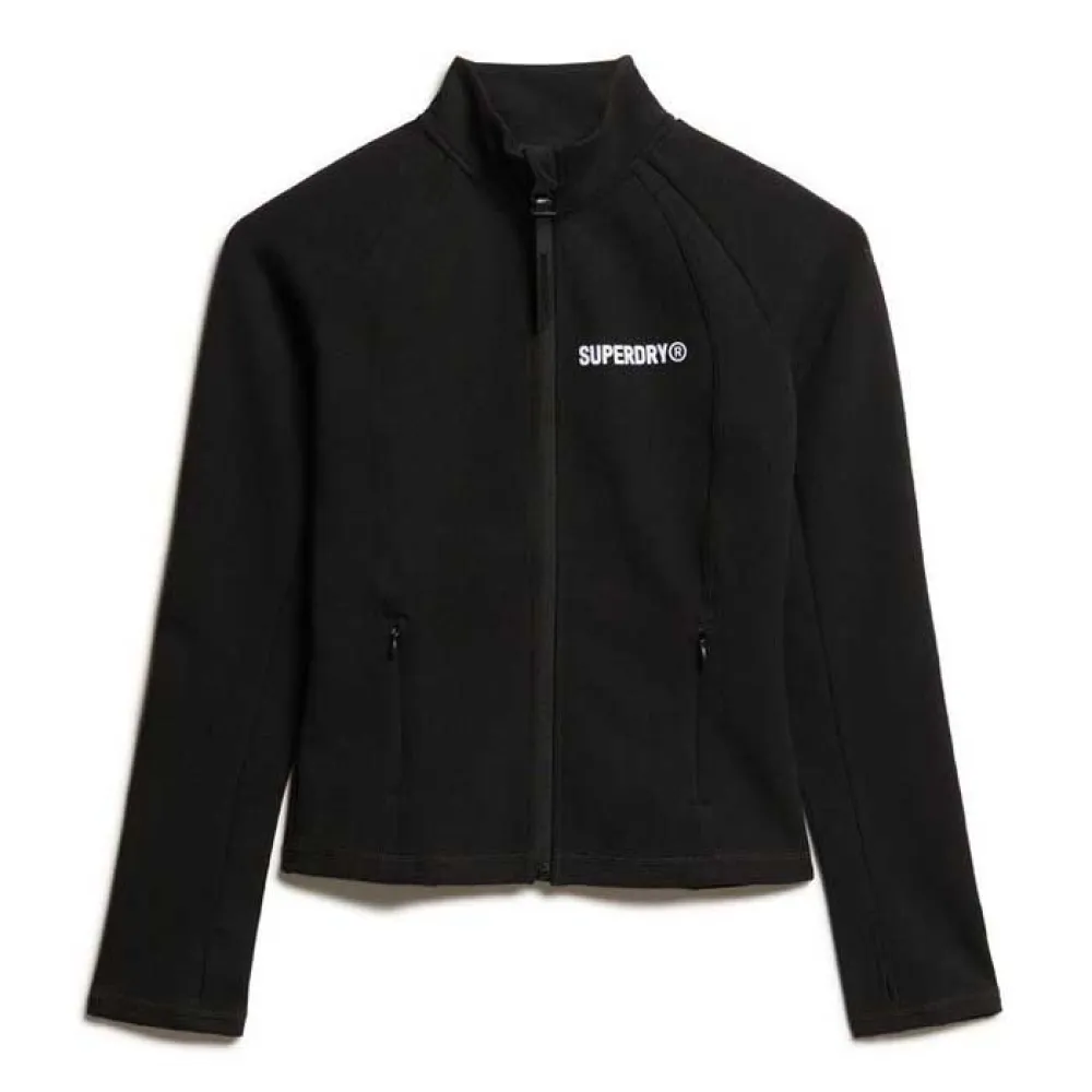 

Толстовка Superdry Active Tech Fitted full zip, черный
