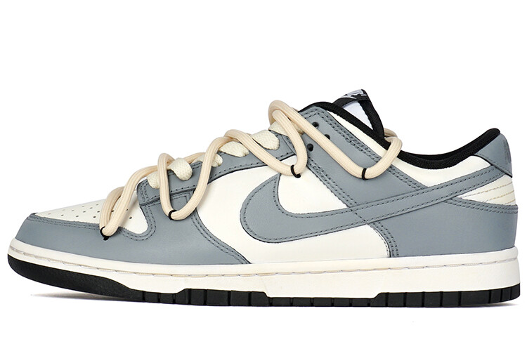 

Кроссовки для скейтбординга Dunk мужские низкие серый/белый Nike