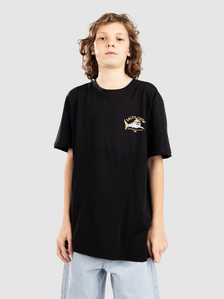 Футболка Salty Crew Lurking Kids T-Shirt, black — фото 2