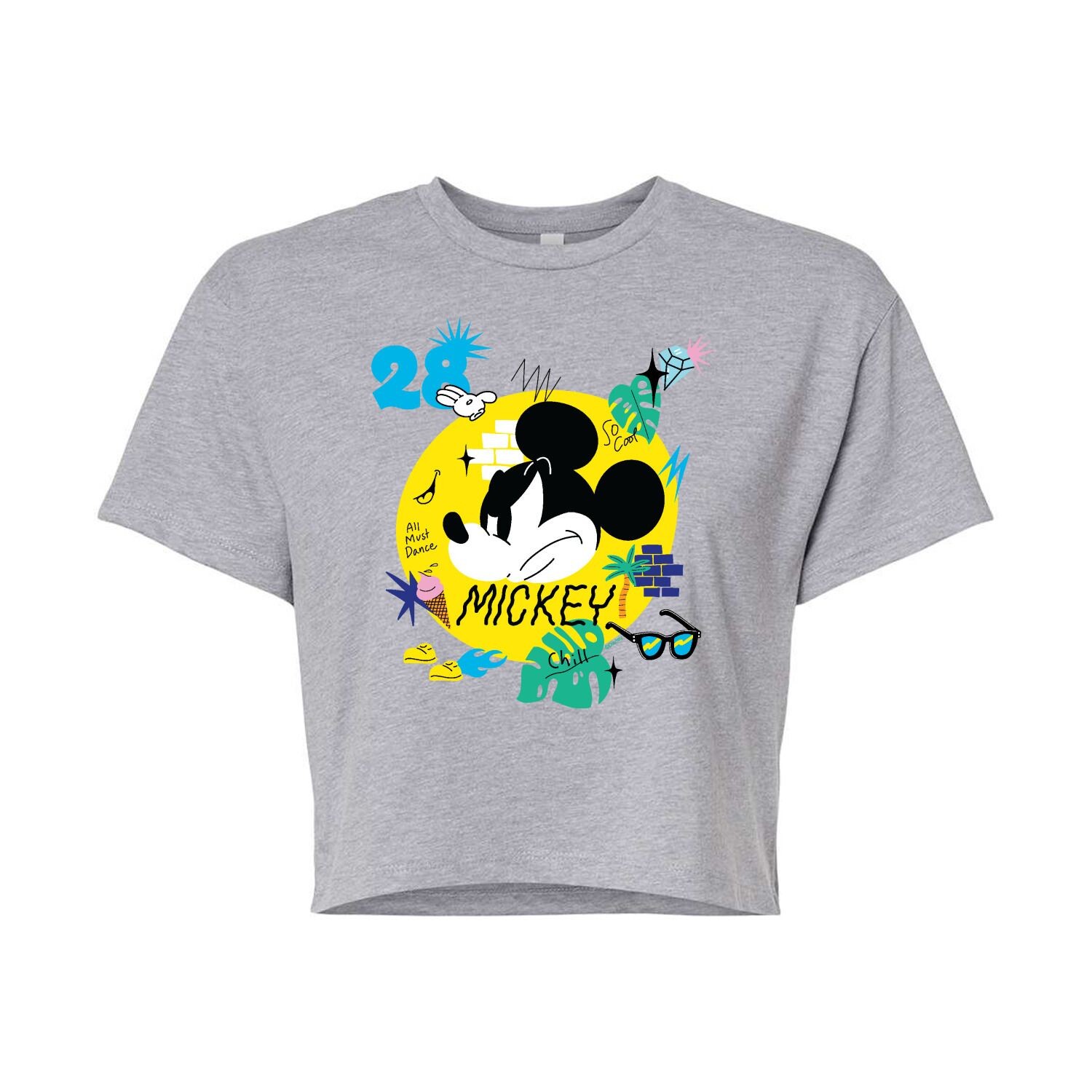 

Укороченная футболка с рисунком Микки Мауса для детей Disney's Mickey So Cool Licensed Character