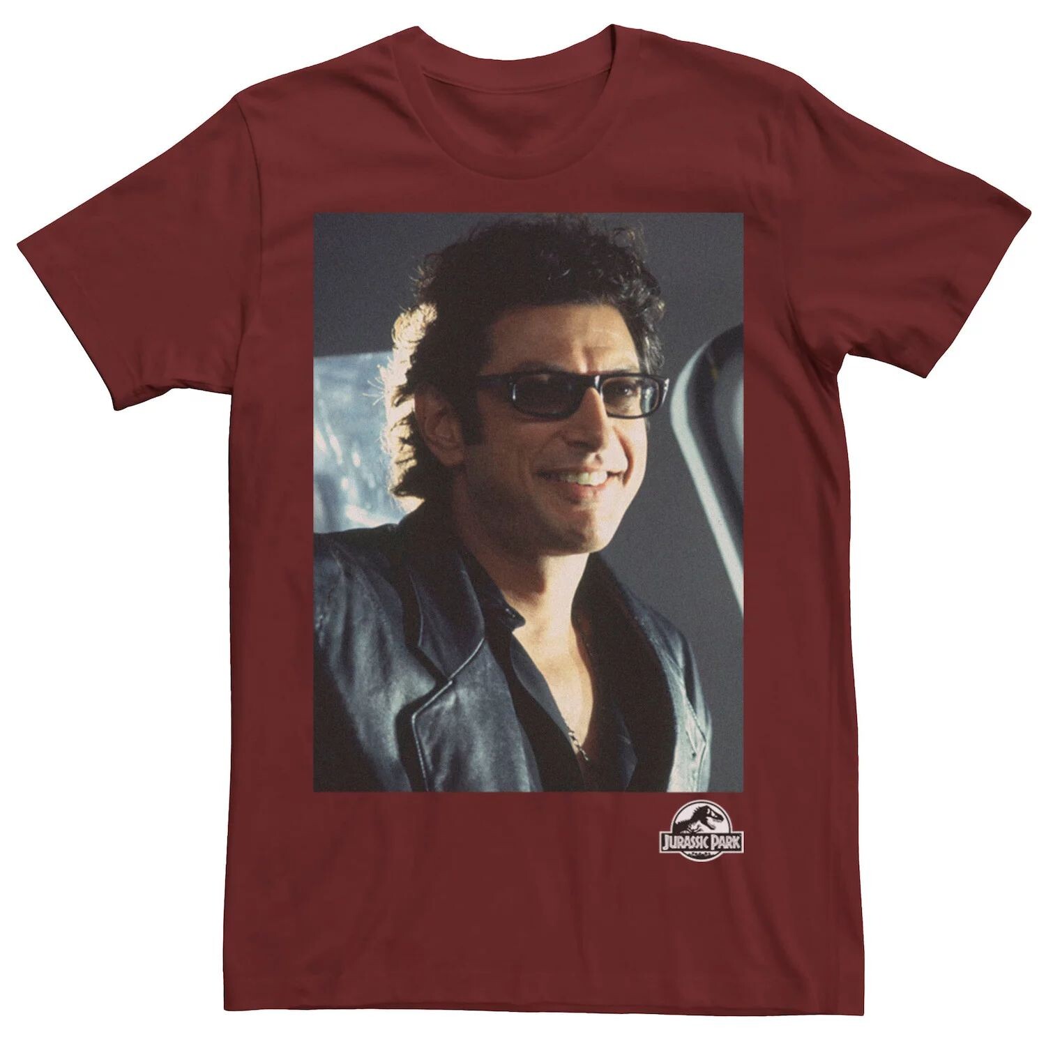 

Мужская футболка с рисунком Jurassic Park Goldblum Sly Smile Licensed Character