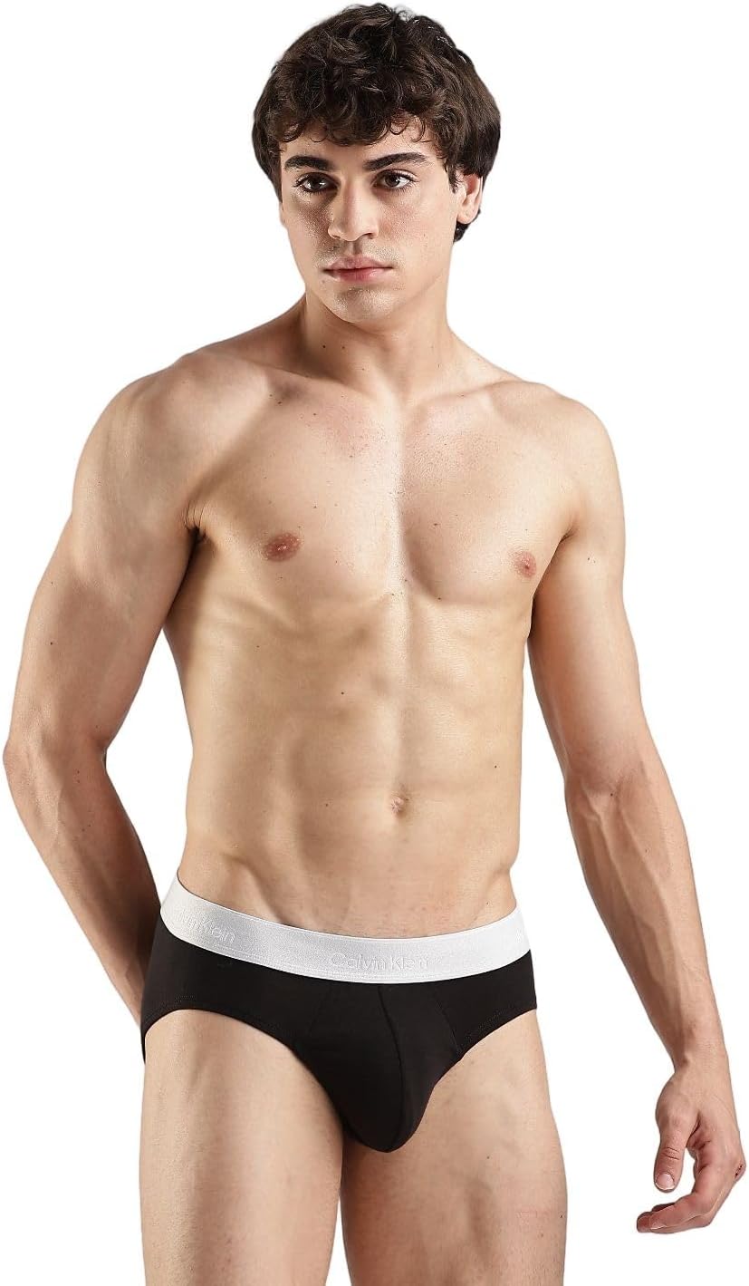 

Комплект из 3 трусов-брифов Calvin Klein Icon из хлопка и эластичного хлопка, Black W/ Vintage