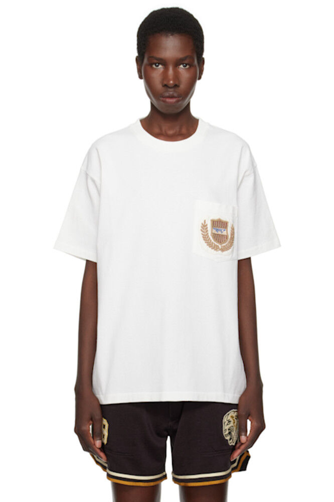 

Футболка Off-White Sportsman с накладным карманом Bode