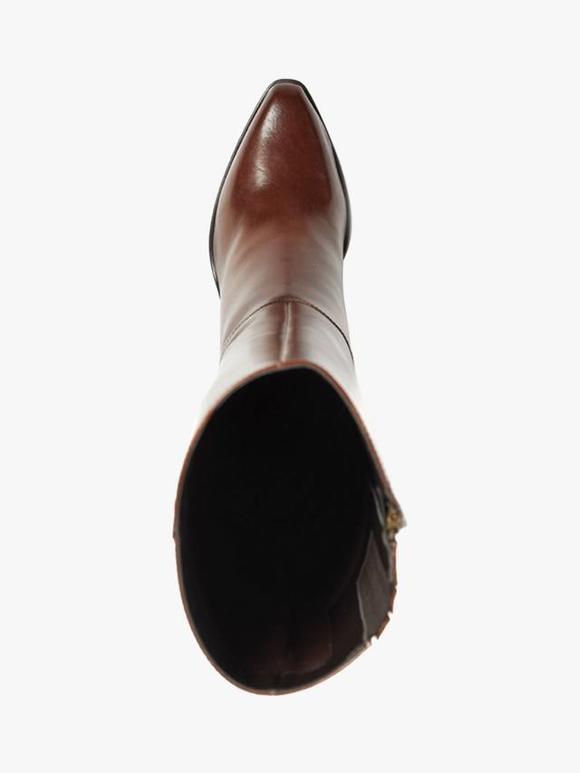 Кожаные сапоги cagaliaril большой ширины до колен Jones Bootmaker, коричневый — фото 4