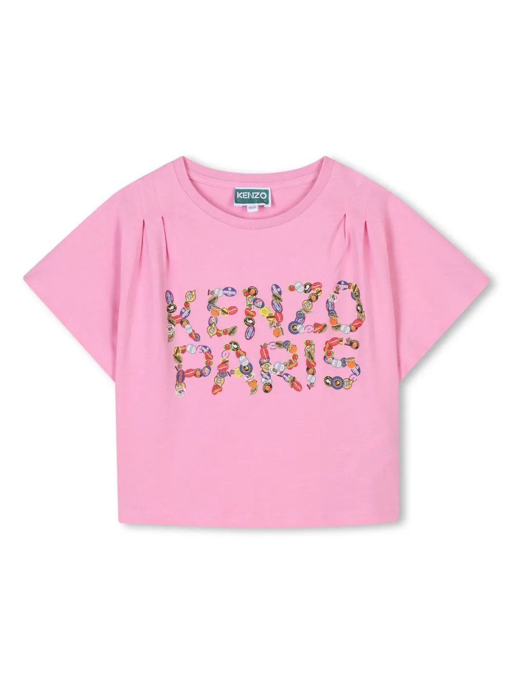 

Футболка с логотипом Kenzo Kids, розовый