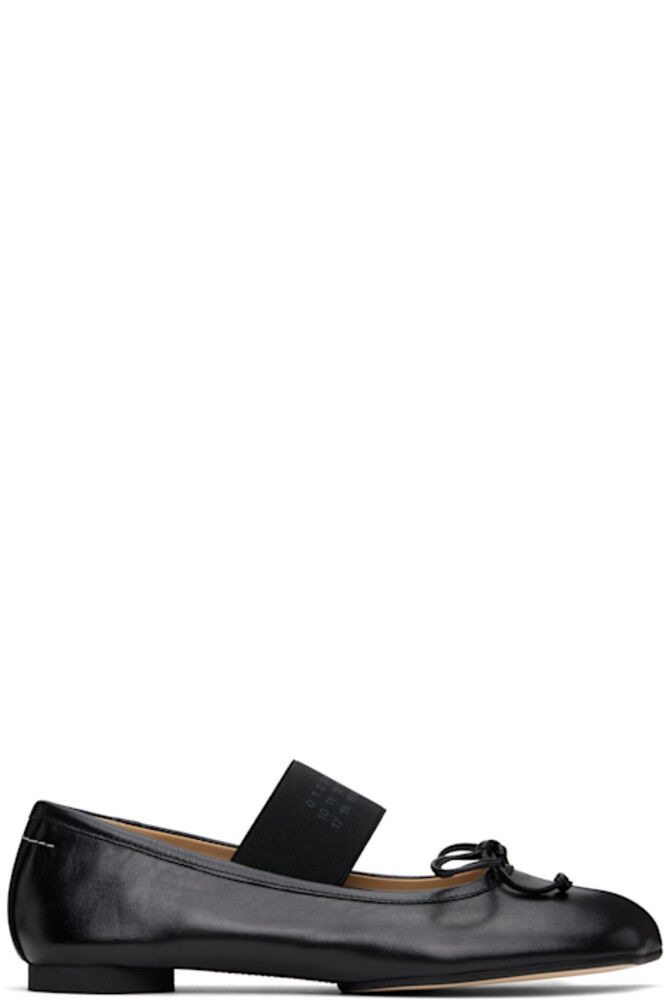 Черные анатомические балетки MM6 Maison Margiela