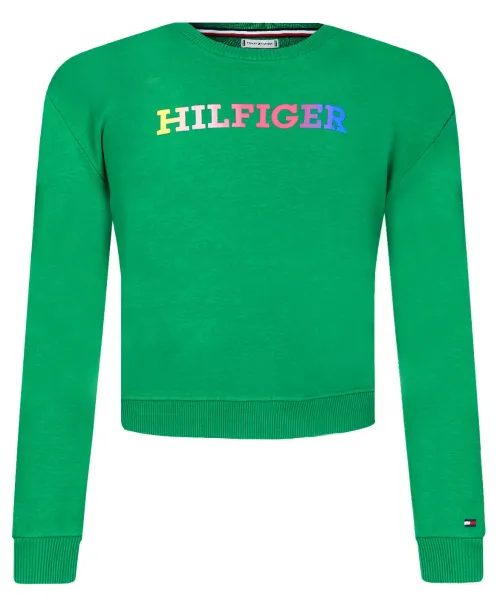 

Монотипная толстовка Loose fit Tommy Hilfiger, зеленый