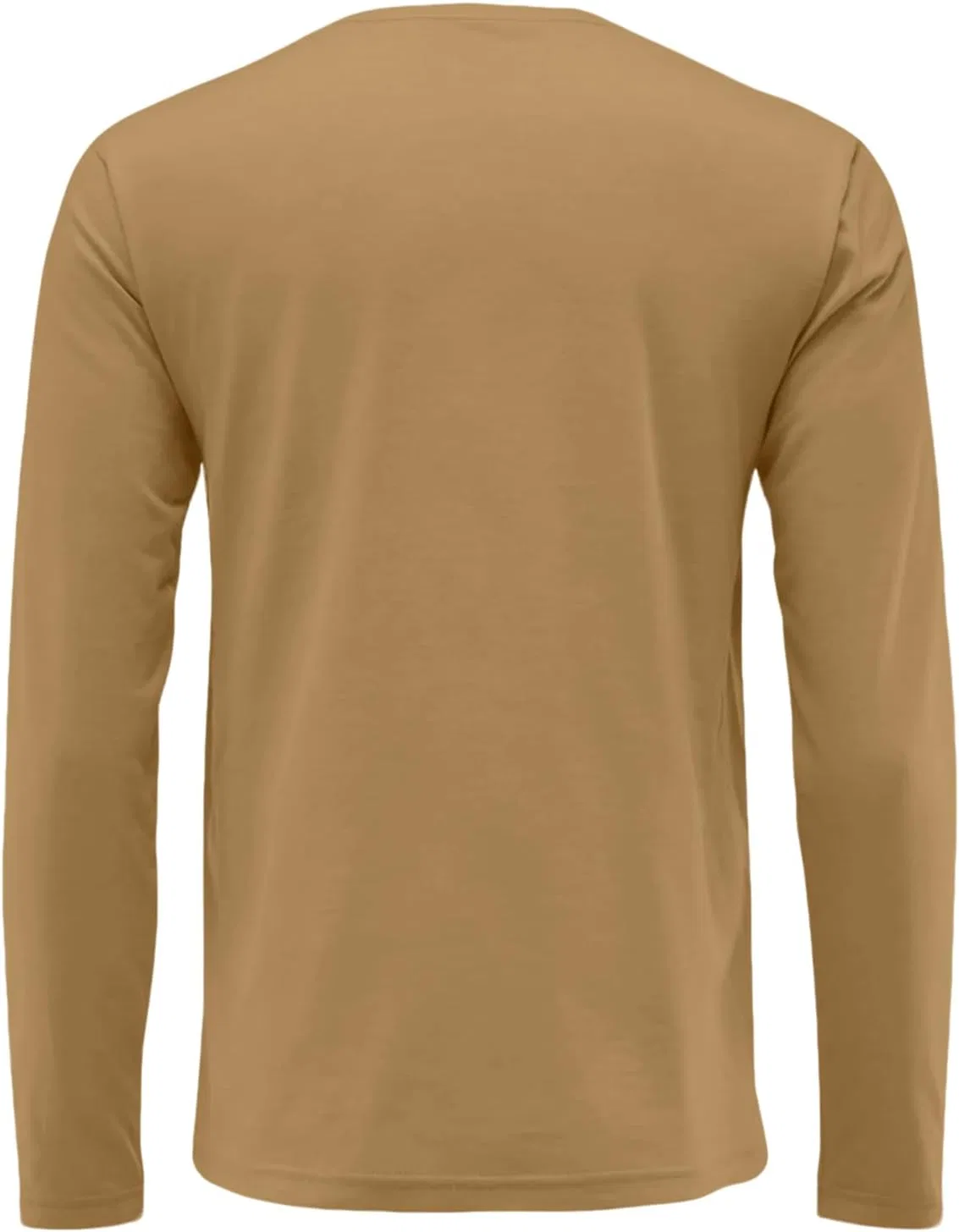 Мужская повседневная футболка с длинным рукавом, Light Brown — фото 3