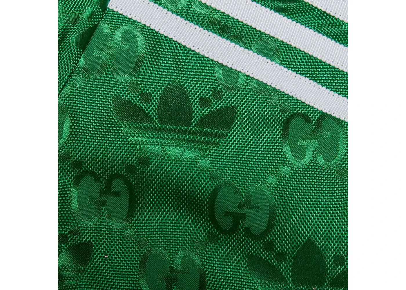 Женская бомбер-куртка с принтом Gucci x Adidas, Green — фото 2