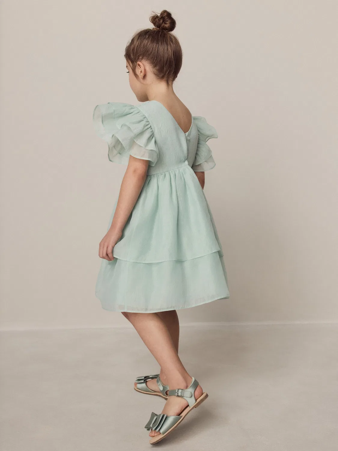 Платье для подружки невесты с цветочным декором Petal Flower Laura Ashley, мята — фото 3