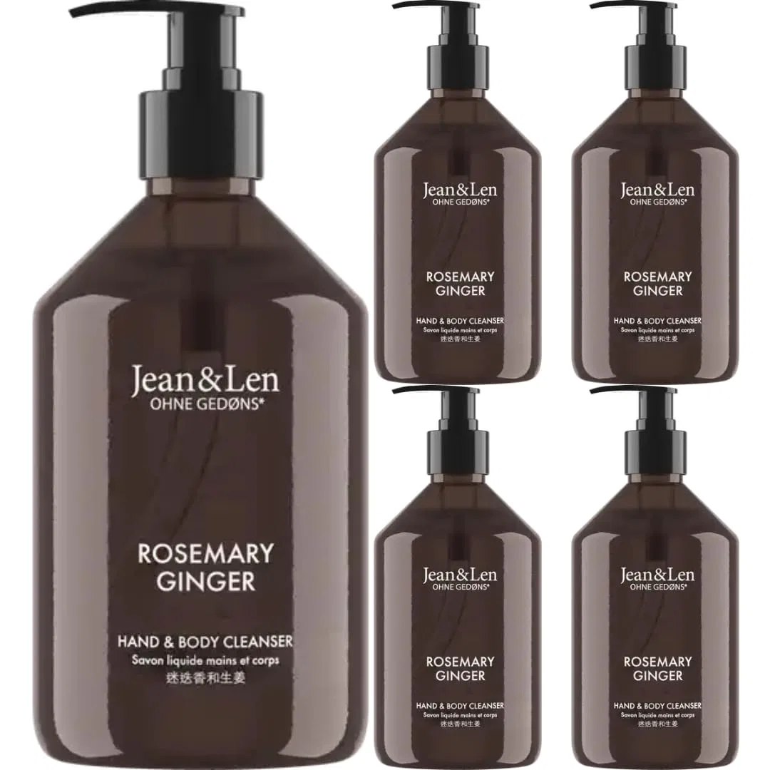 Мыло для рук и тела Hand & Body Cleanser Rosemary Ginger, 500 мл x 5, Pufai