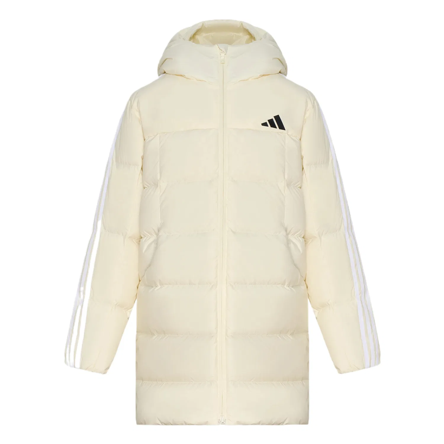 Детский пуховик с капюшоном Adidas, Ivory