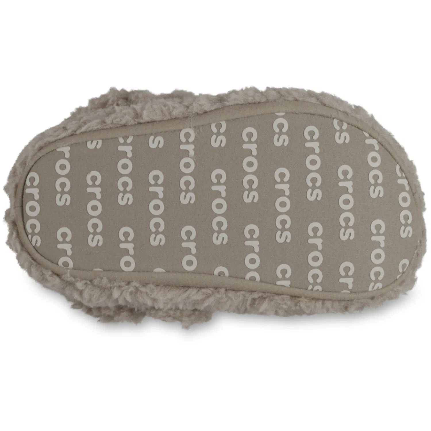 Детские домашние тапочки с искусственным мехом Crocs, Brown — фото 3