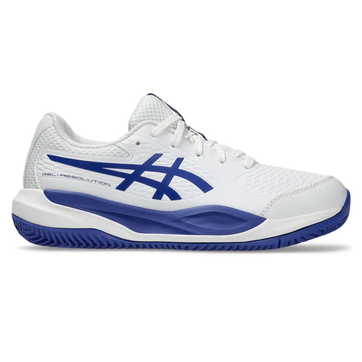 Детские кроссовки для мальчиков с гелевой амортизацией Gel-Resolution X GS Clay White ASICS, White Dark Cobalt