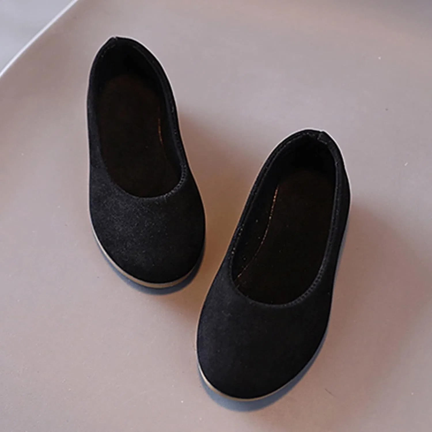Детские ботинки для верховой езды для девочек с однотонным принтом, Black — фото 4