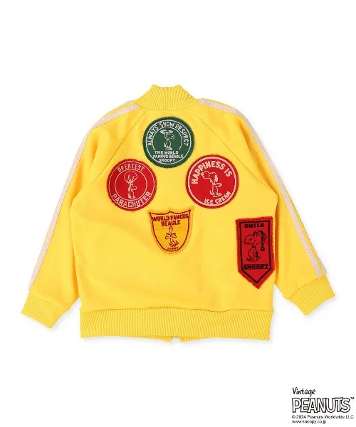 Детская куртка-джерси с аппликациями SNOOPY DENIM DUNGAREE, Yellow — фото 3