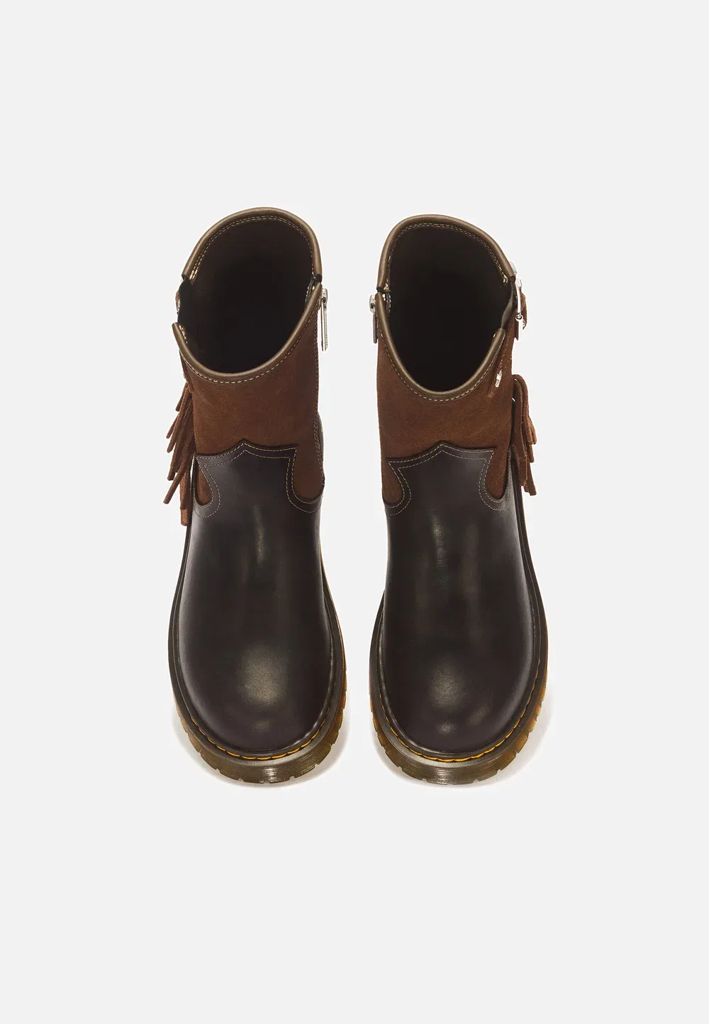 Ботинки Dr. Martens Genaya Rodeo, ковбойский/байкерский стиль, Dark Brown — фото 4